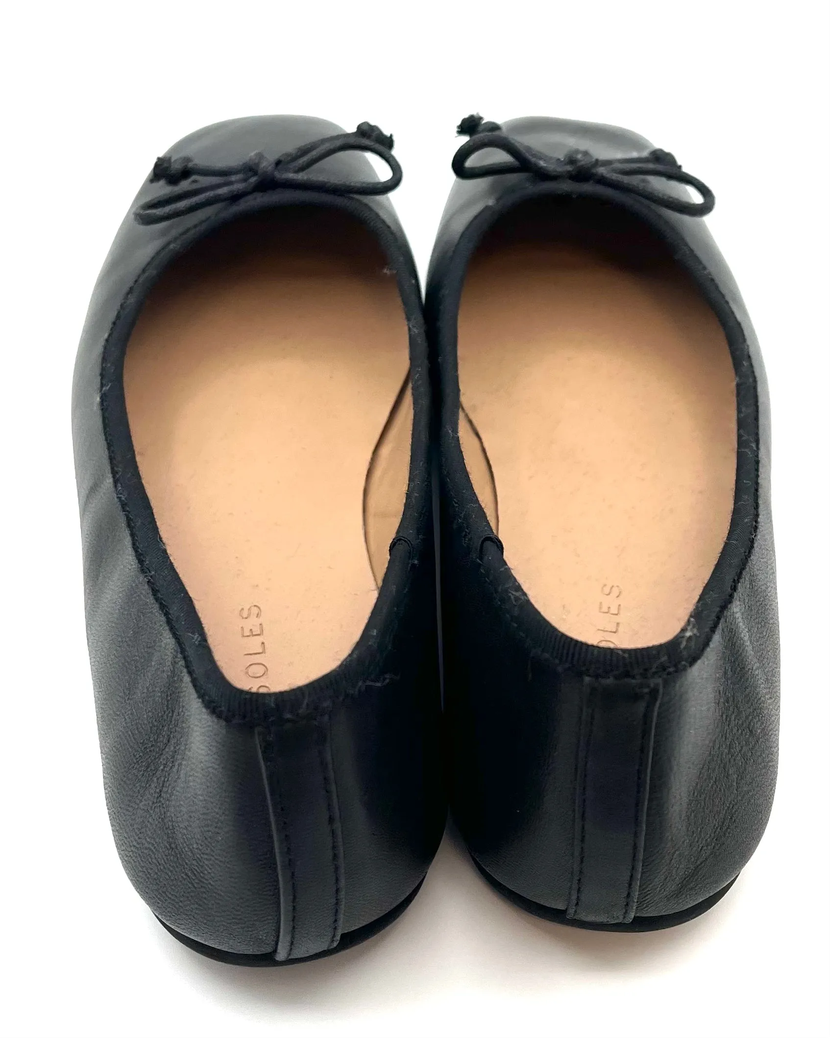 Aerosoles Black Ballet Flats With a Bow - Size 7