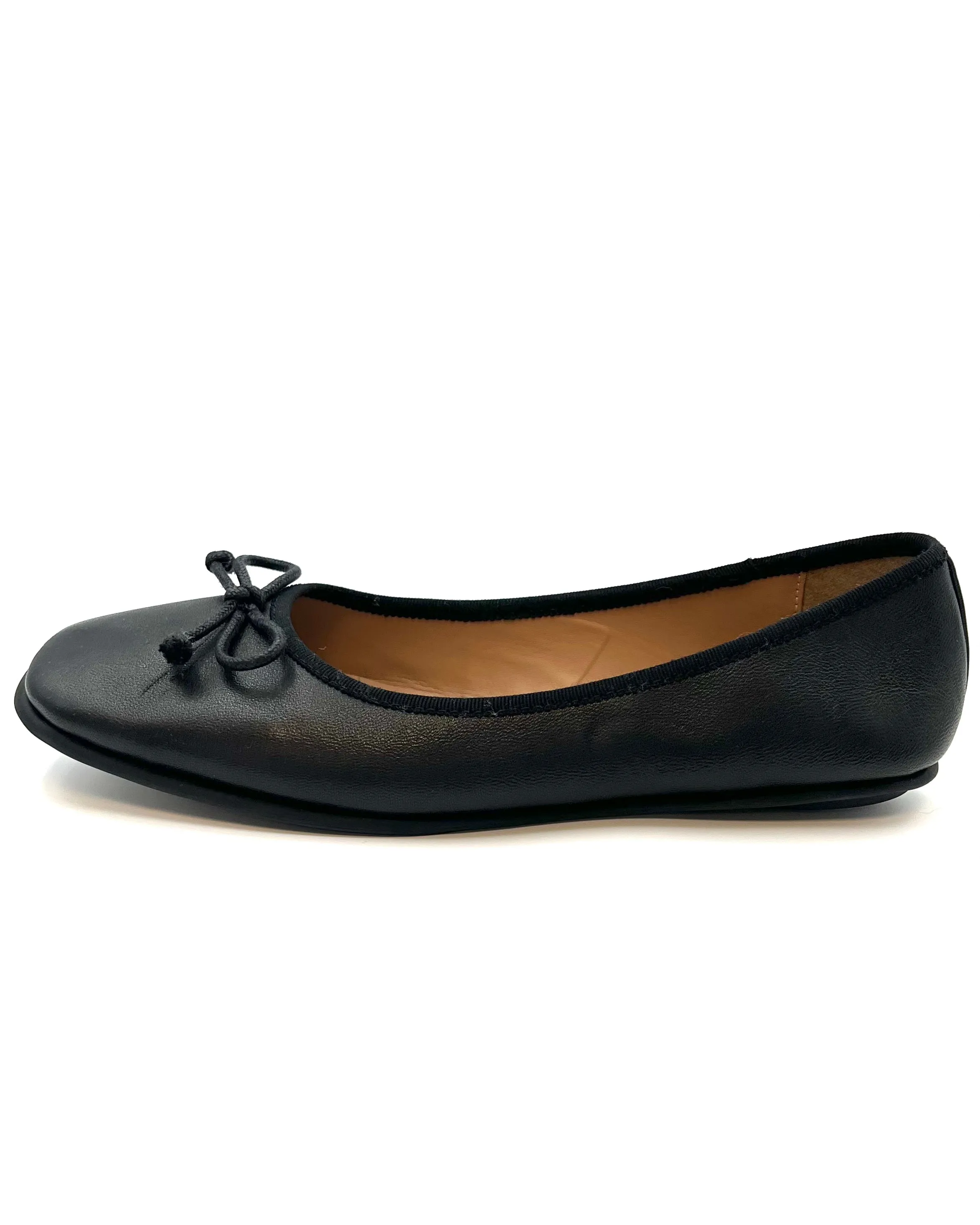 Aerosoles Black Ballet Flats With a Bow - Size 7