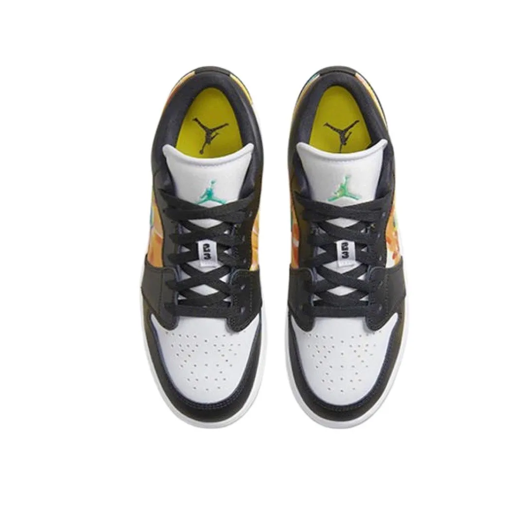 Air Jordan 1 Low SE GS Black White Team Orange