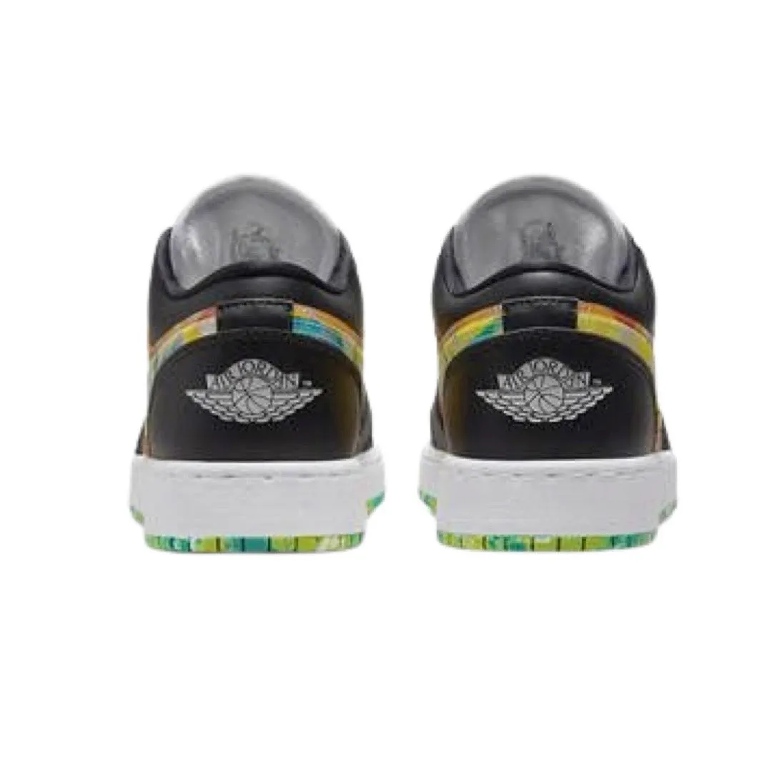 Air Jordan 1 Low SE GS Black White Team Orange