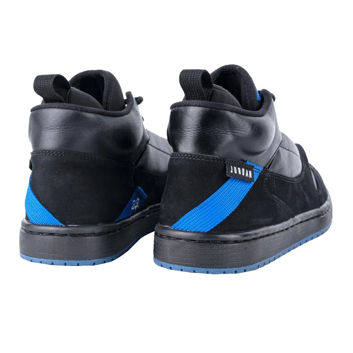 Air Jordan Fadeaway High-Top Sneakers Leather Black Colour For Men