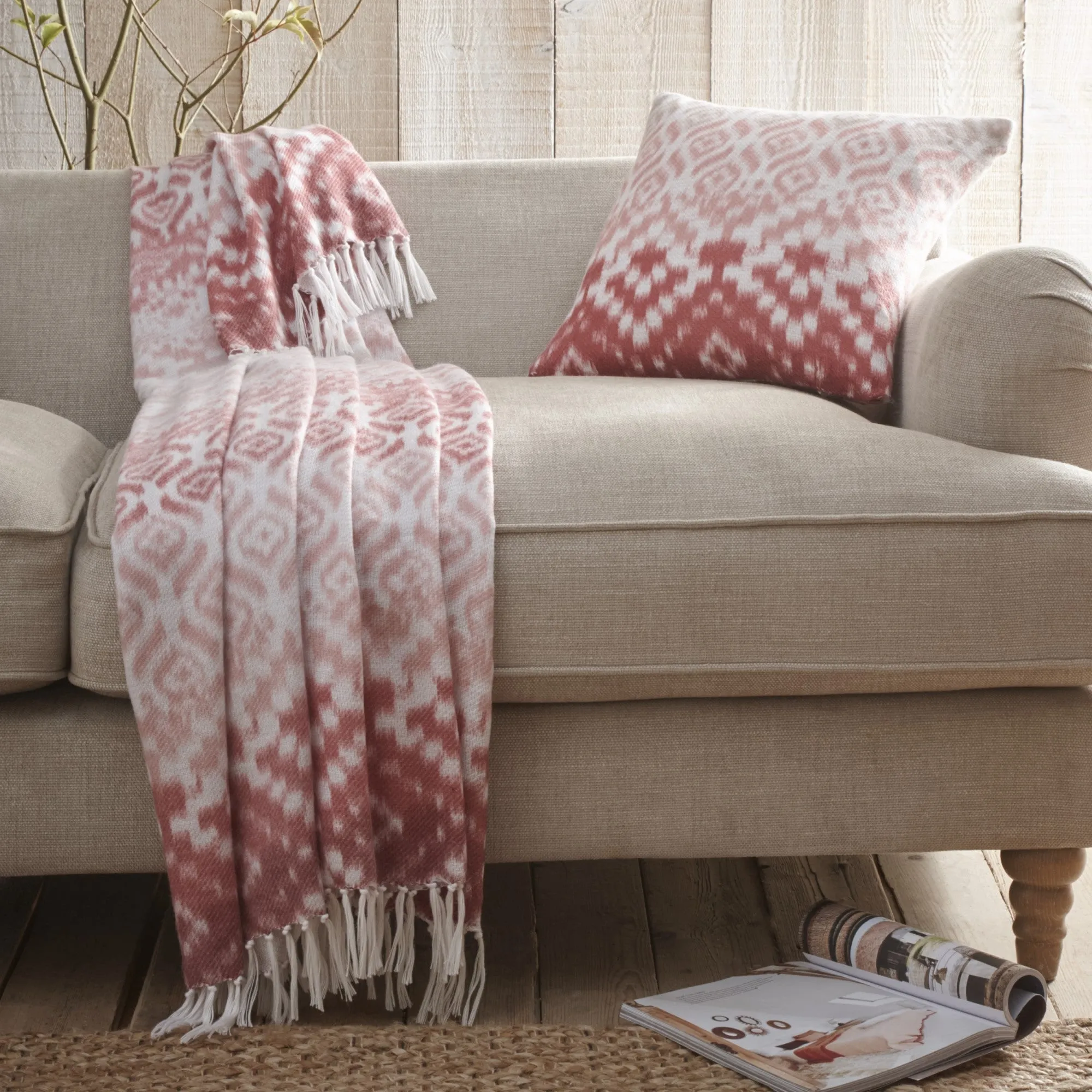 Appletree Hygge Sakari Throw - Terracotta