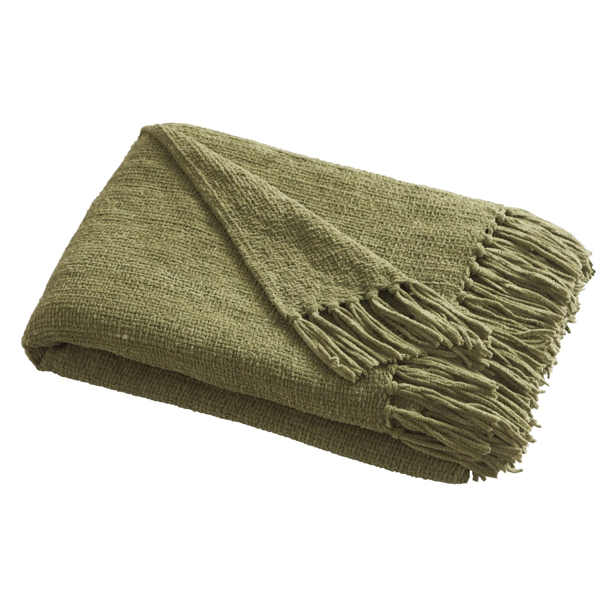 Appletree Loft Chenille Throw - Green