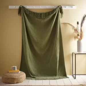 Appletree Loft Chenille Throw - Green