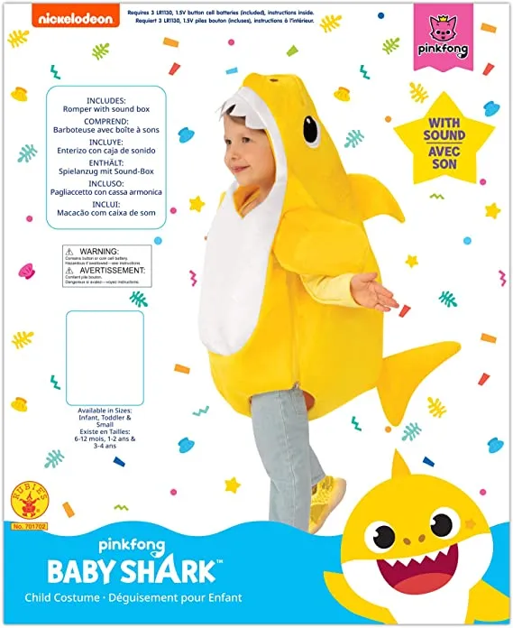 Baby Shark Yellow Costume for Kids