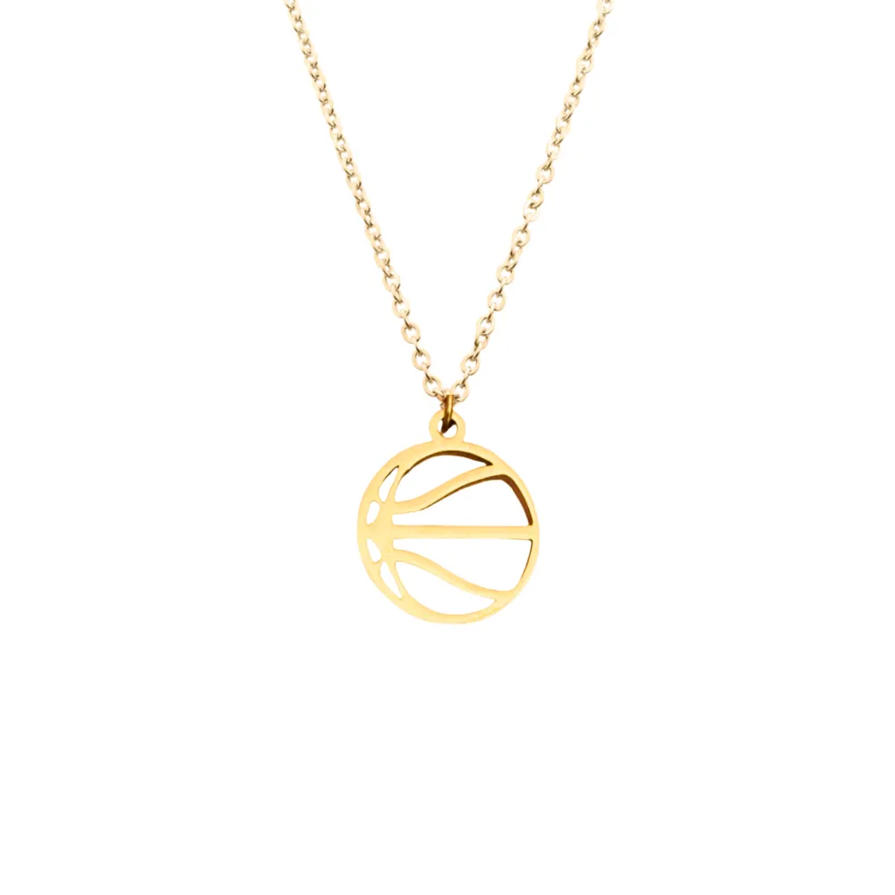Basketball Stainless Steel Necklace