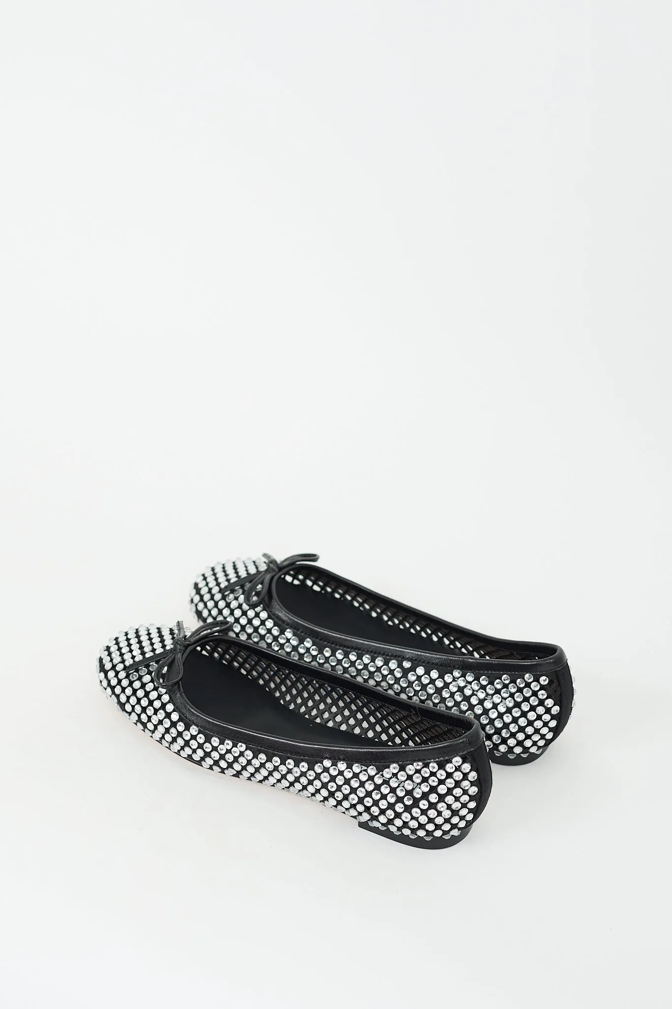 Black & Silver Rhinestone Sacha Flat