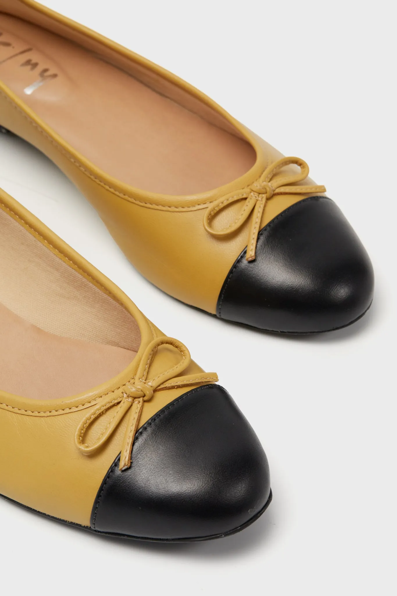Camille Cap Toe Leather Flats