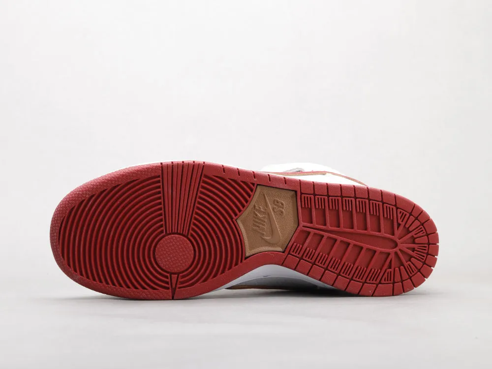 CE - Beige and red hook high top knight color matching