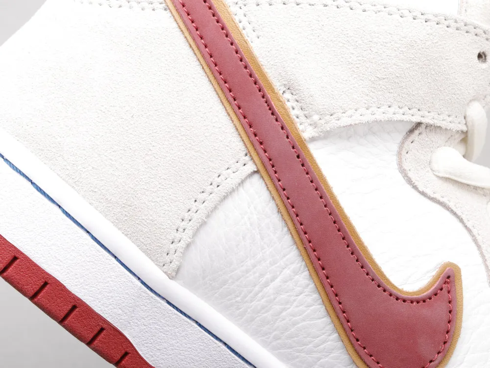 CE - Beige and red hook high top knight color matching