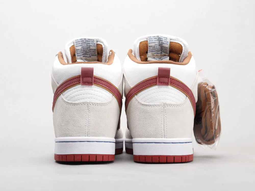 CE - Beige and red hook high top knight color matching