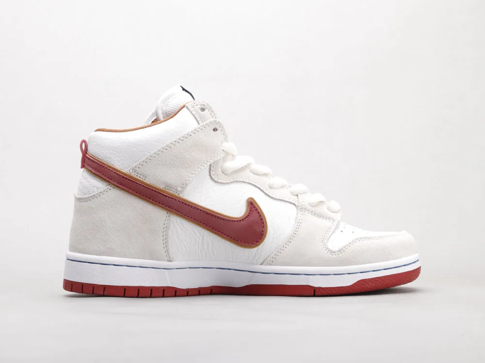 CE - Beige and red hook high top knight color matching