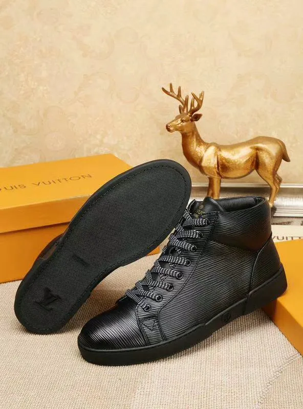 CE - LUV HIgh Top LaCE Up Black Sneaker