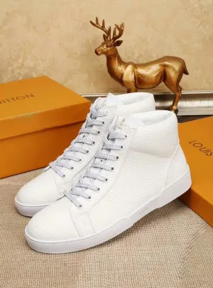 CE - LUV HIgh Top LaCE Up White Sneaker