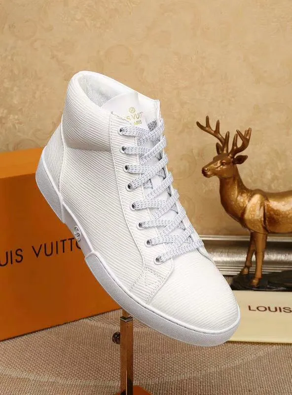 CE - LUV HIgh Top LaCE Up White Sneaker