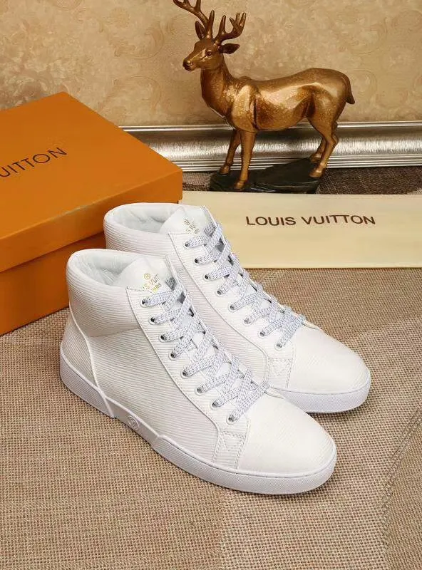 CE - LUV HIgh Top LaCE Up White Sneaker
