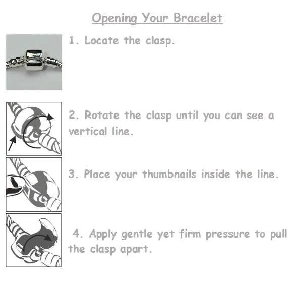 Children's Little Sister 'Love To Dance' Silver Plated Charm Bead Bracelet