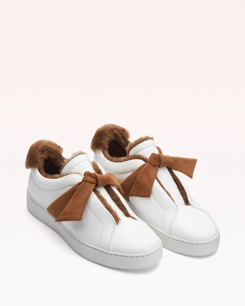 Clarita Sneaker Shearling Cognac