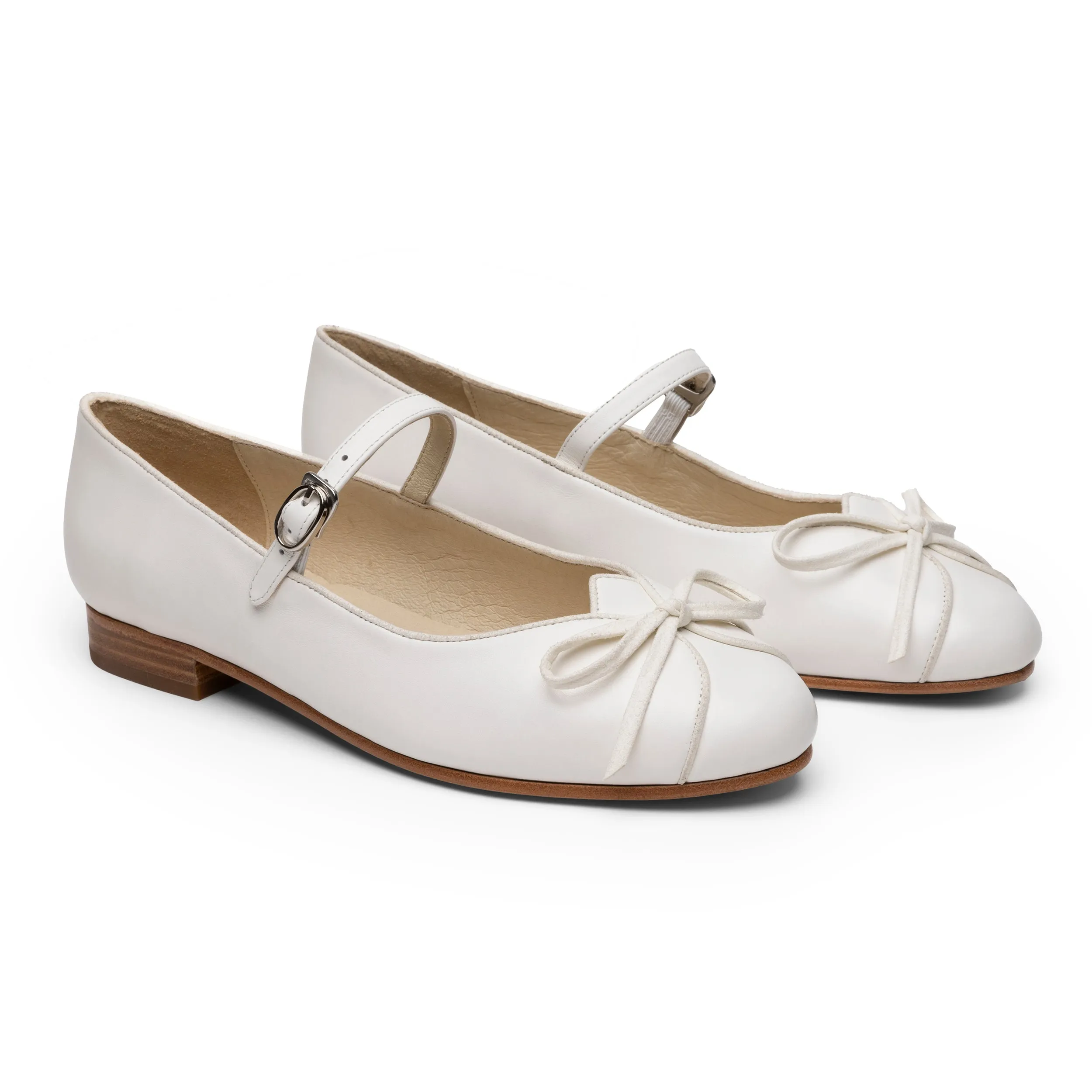 Claud Vintage Flats Wide (Soft Ivory)
