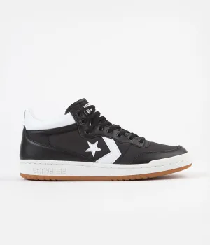 Converse Fastbreak Pro Mid Leather OG Block Shoes - Black / White / Gum