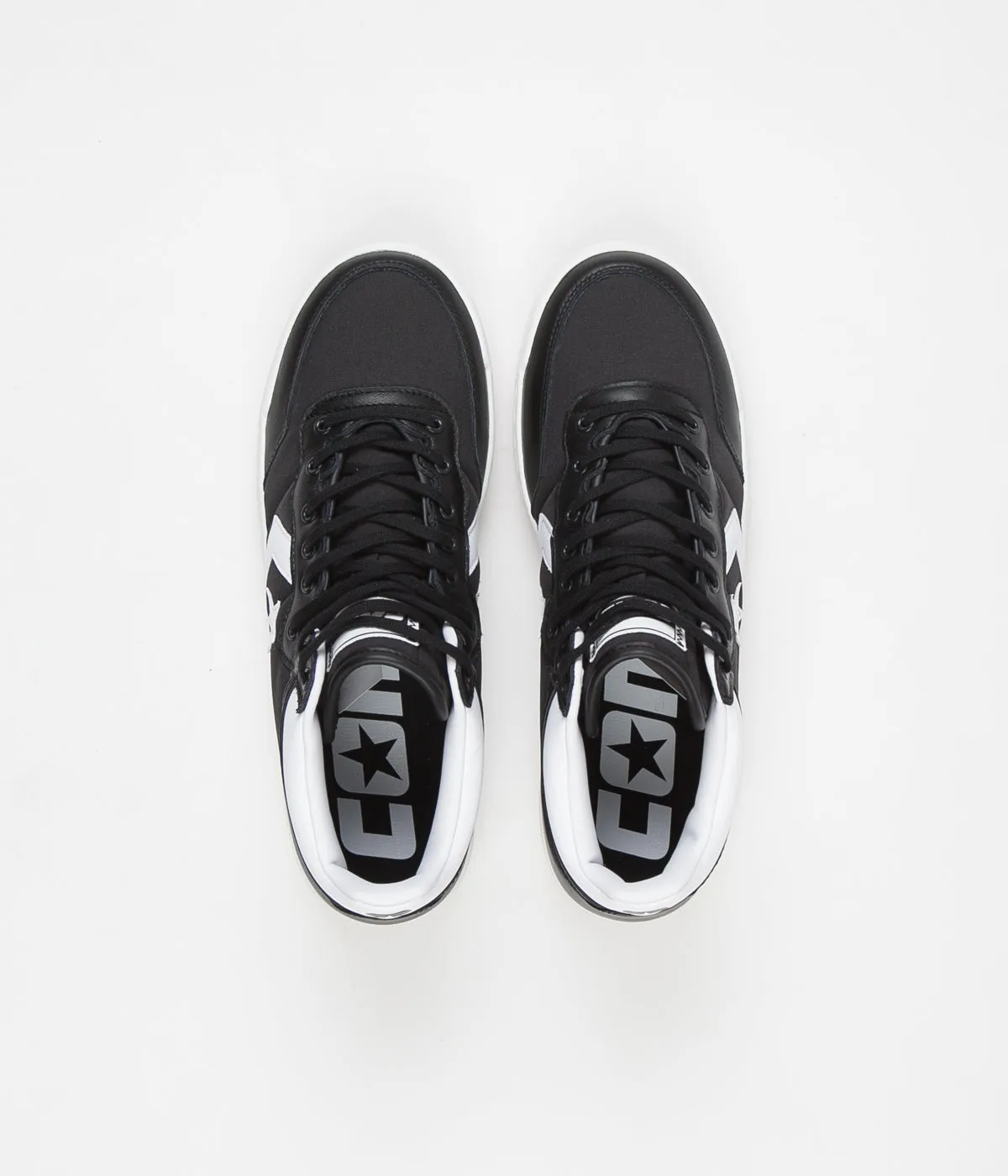 Converse Fastbreak Pro Mid Leather OG Block Shoes - Black / White / Gum
