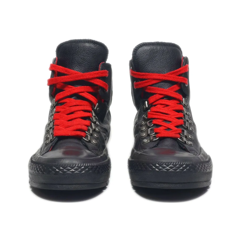 Converse High-Top Sneakers Leather Black Colour For Women