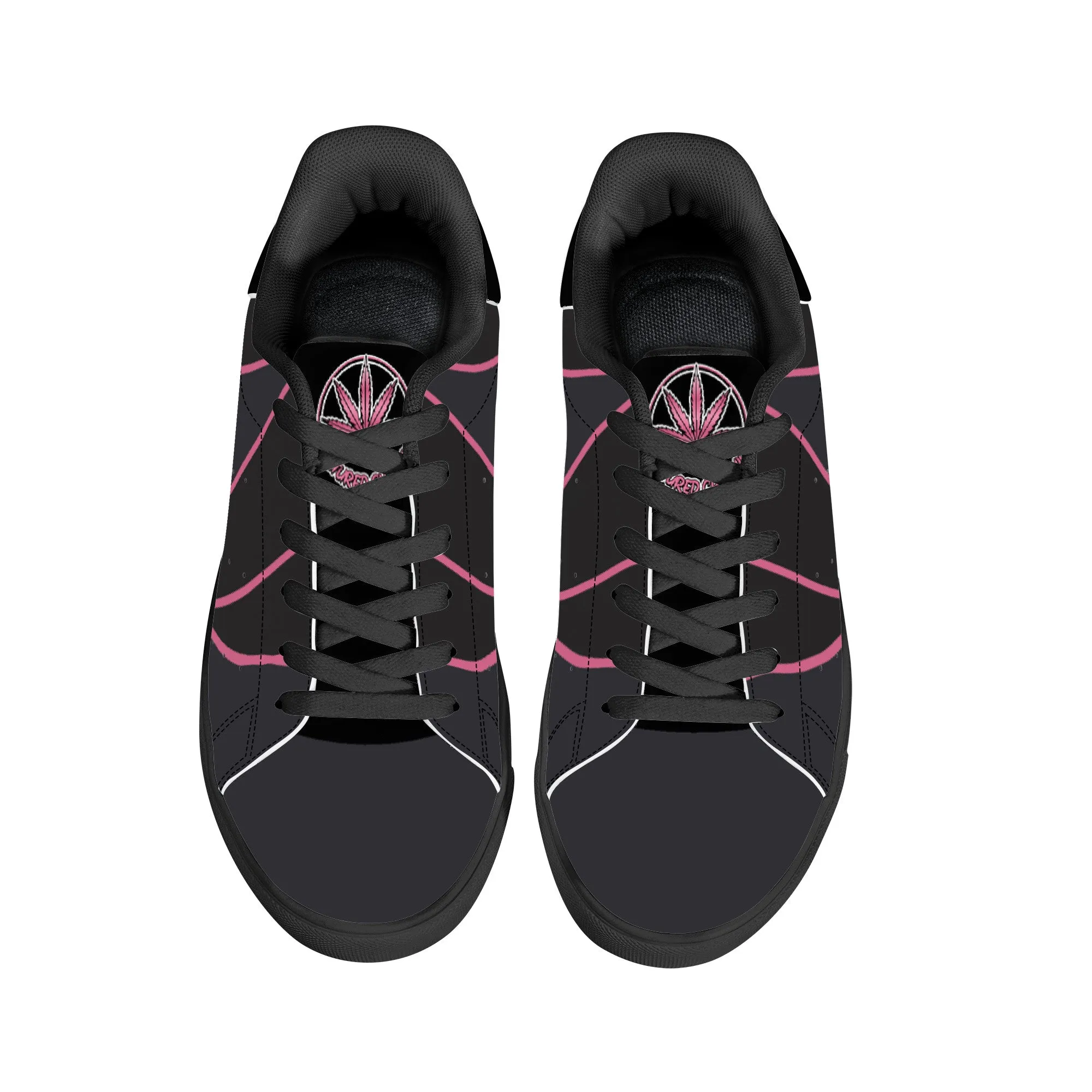 Cultured Chronic  Low-Top Synthetic Leather Sneakers