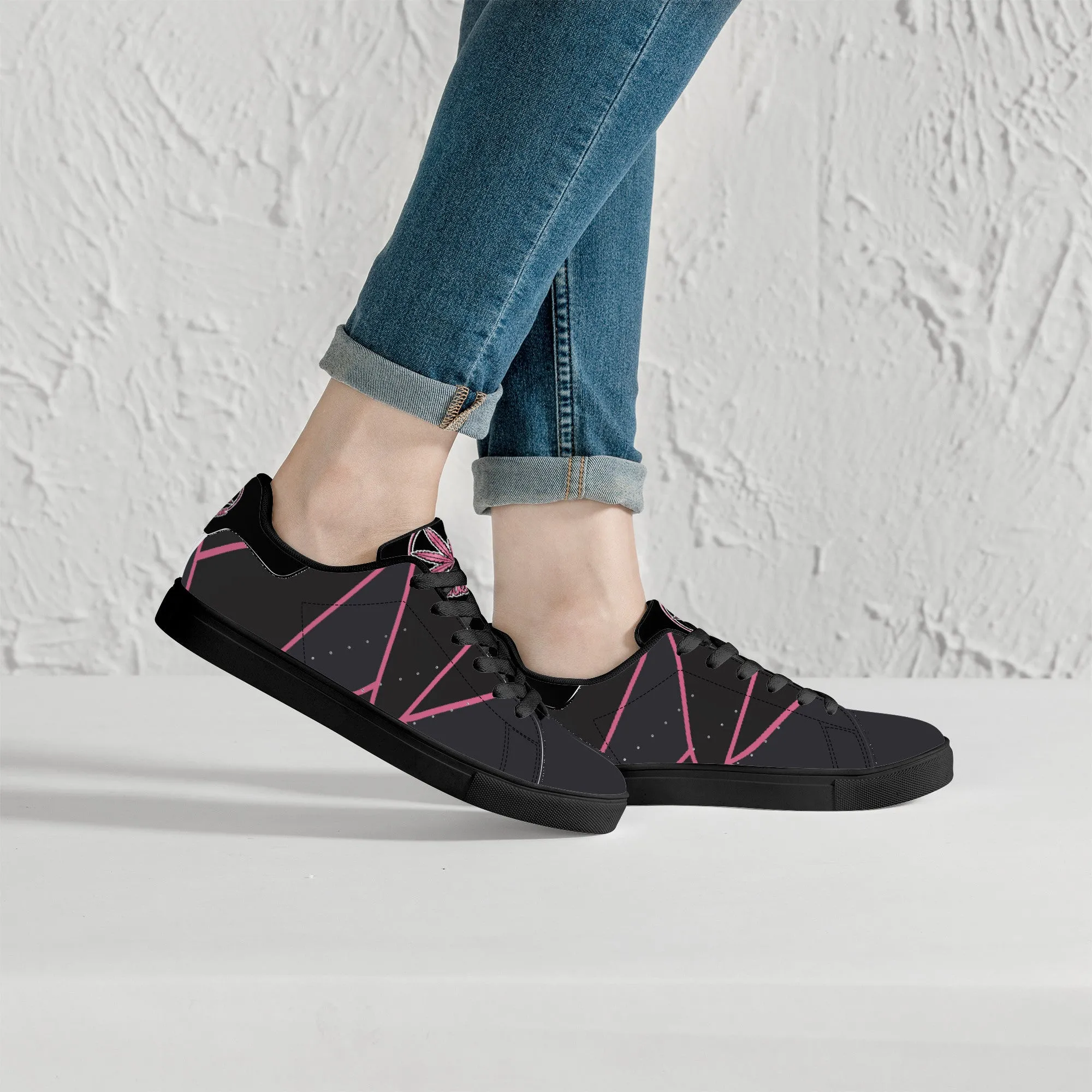 Cultured Chronic  Low-Top Synthetic Leather Sneakers