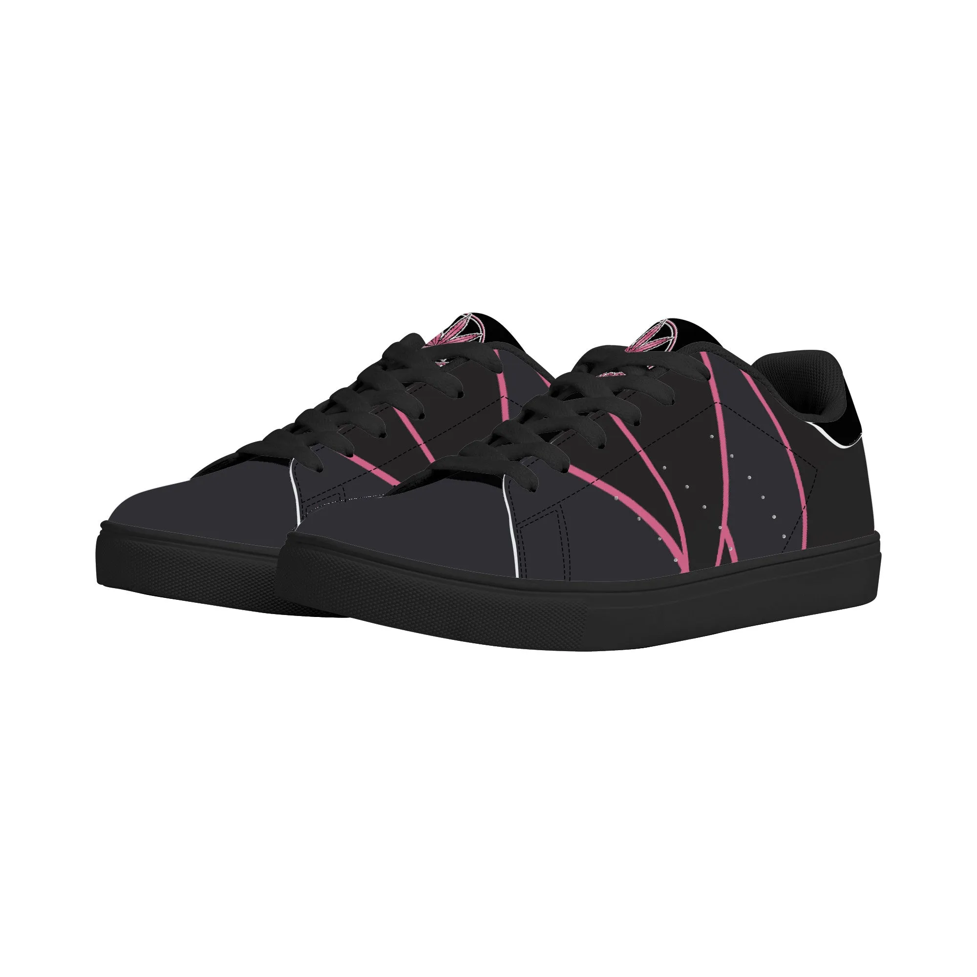 Cultured Chronic  Low-Top Synthetic Leather Sneakers