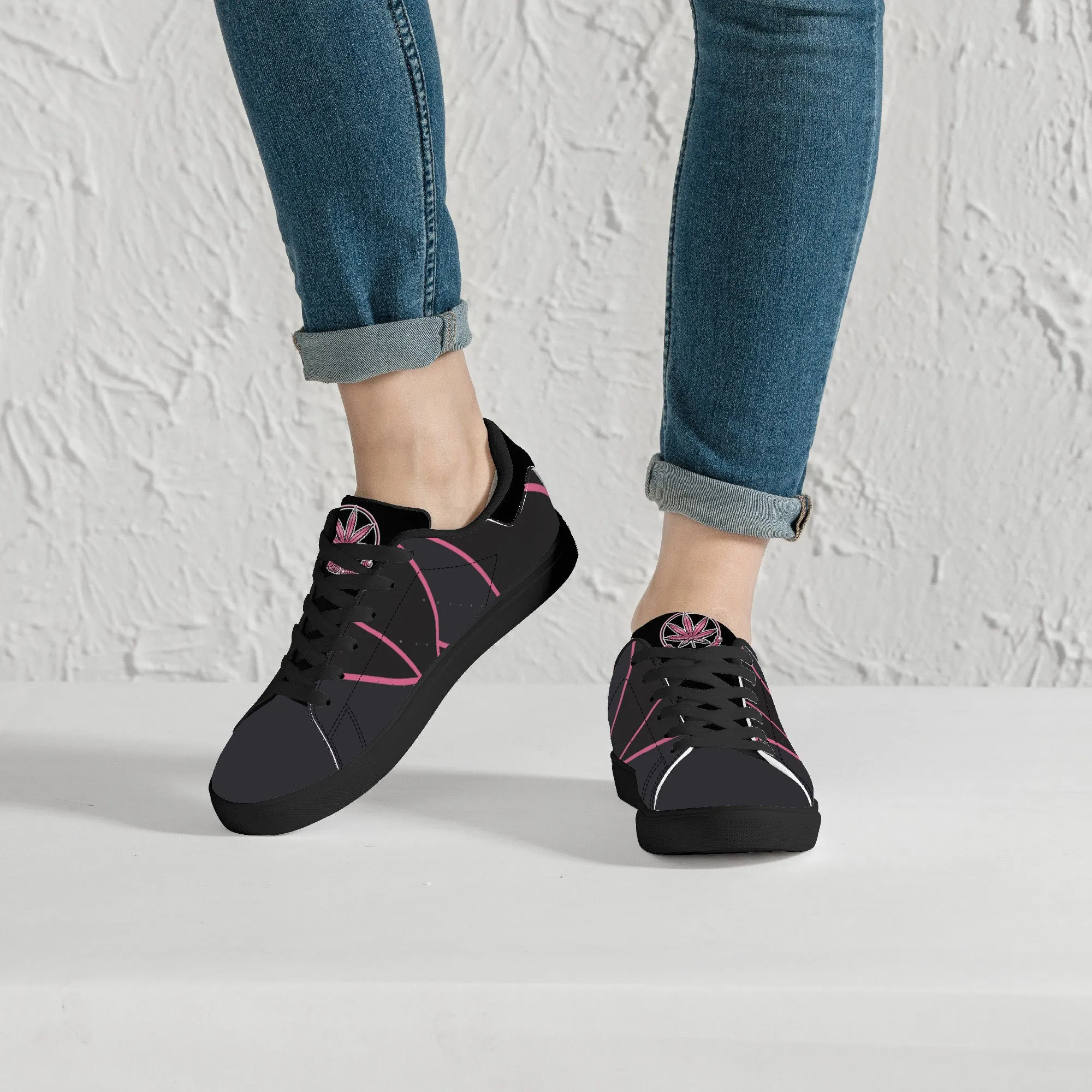 Cultured Chronic  Low-Top Synthetic Leather Sneakers