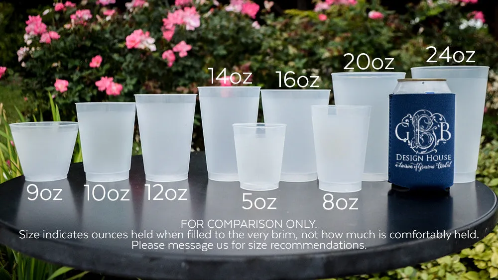Custom Designed Cheers Frost Flex Cups