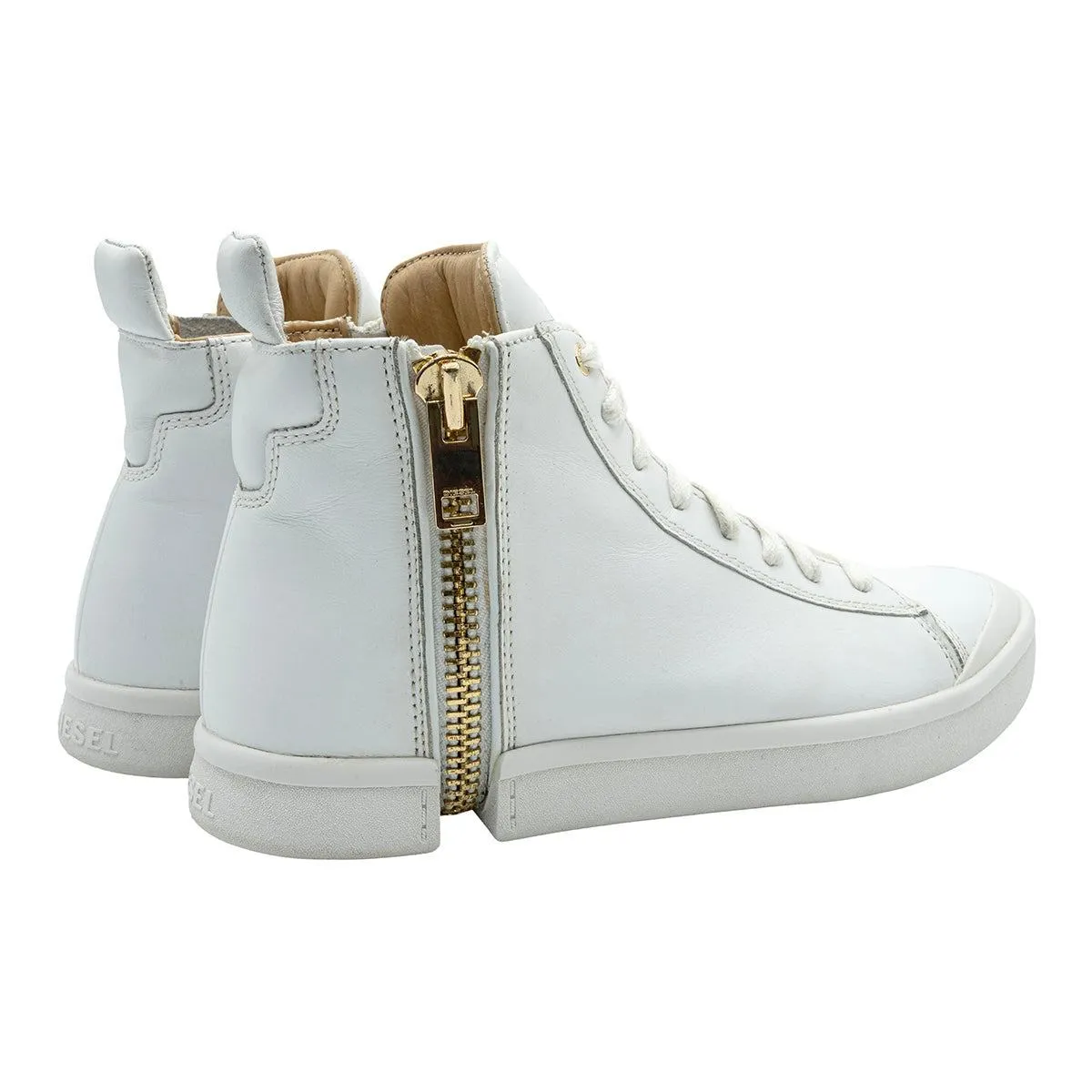 Diesel Snentish High-Top Sneakers Leather White Colour For Men