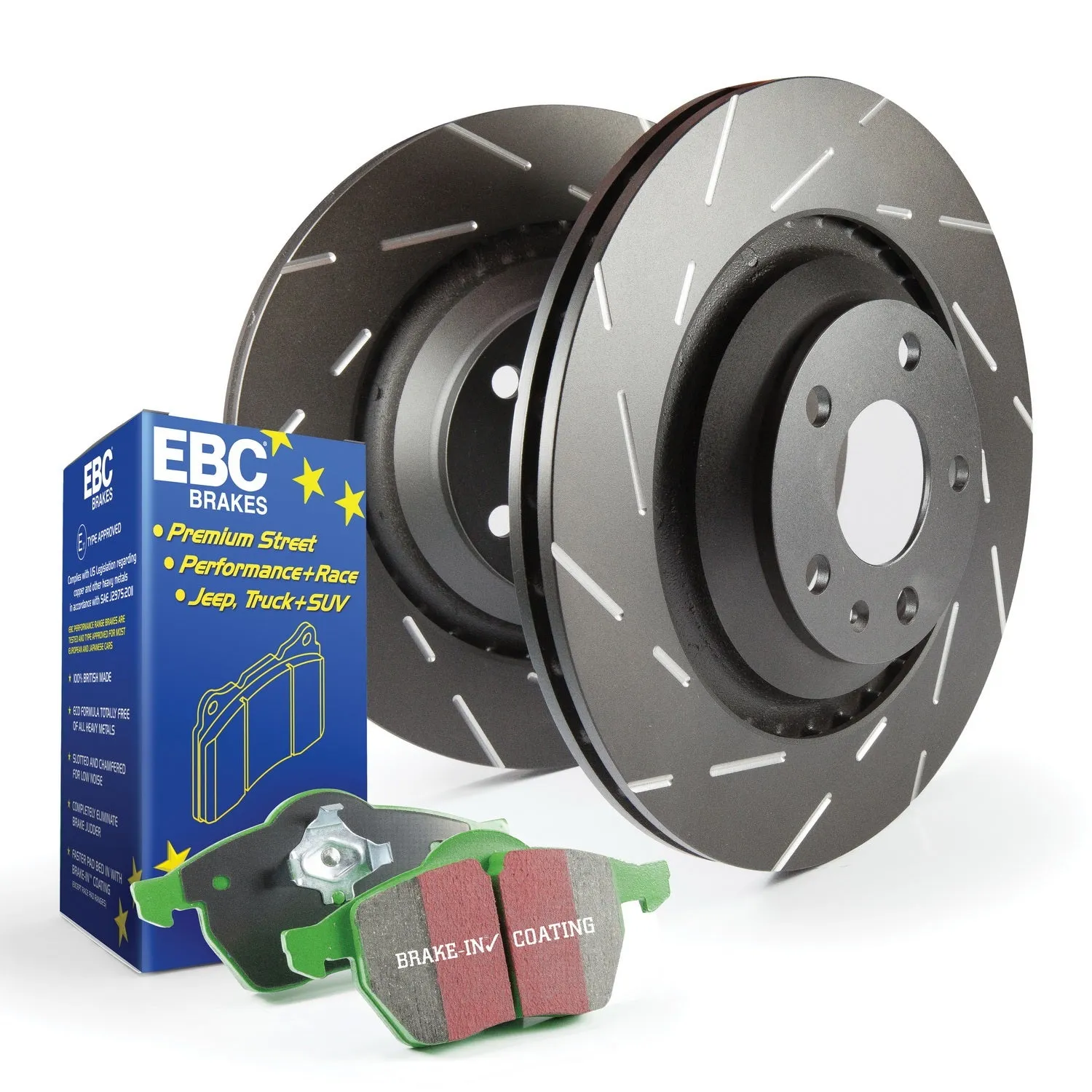 EBC Brakes S2KF1039 S2 Kits Greenstuff 2000 and USR Rotors