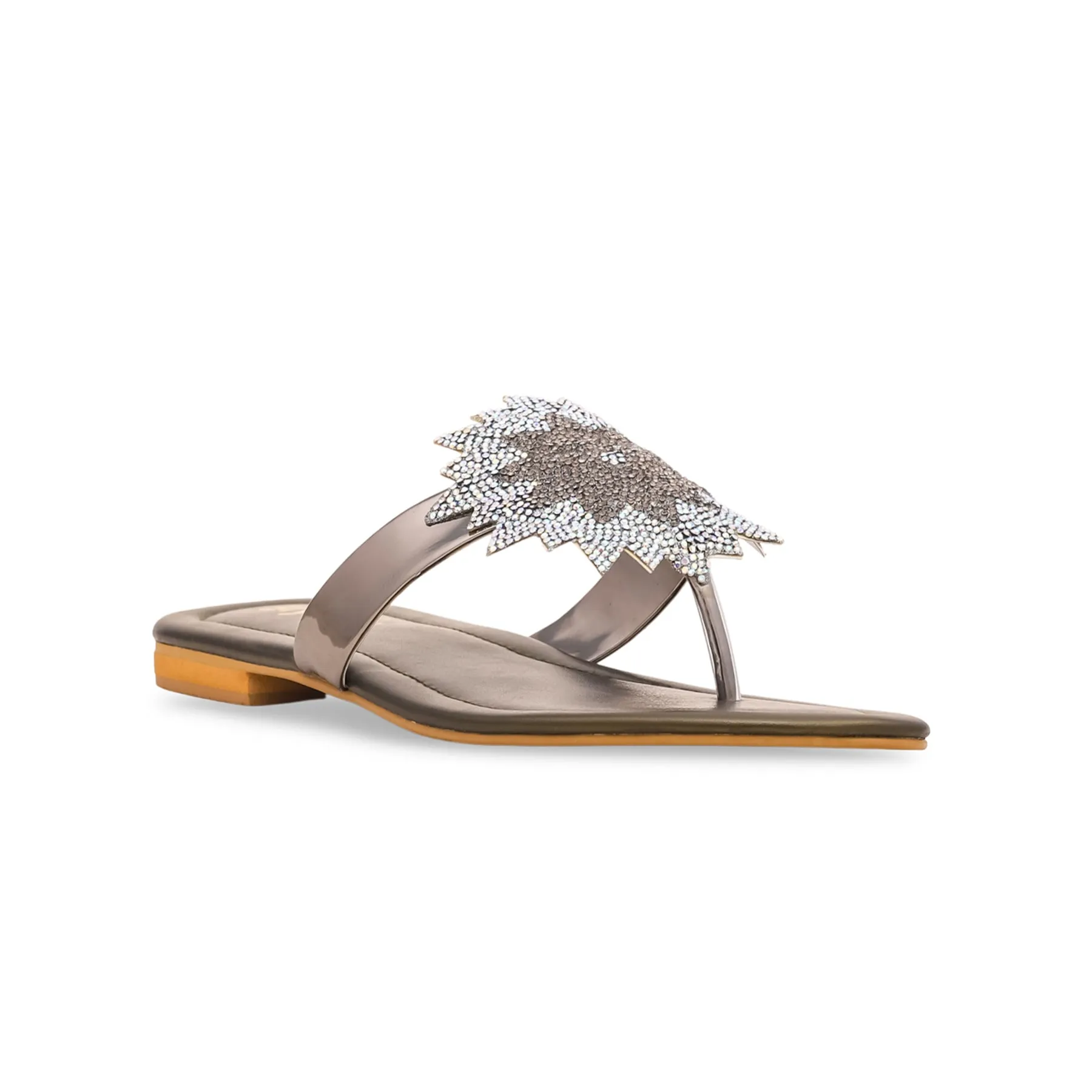 Green Fancy Chappal FN0683