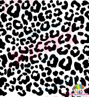 Leopard Print BW | 10" x 10" Ink Transfer Sheet