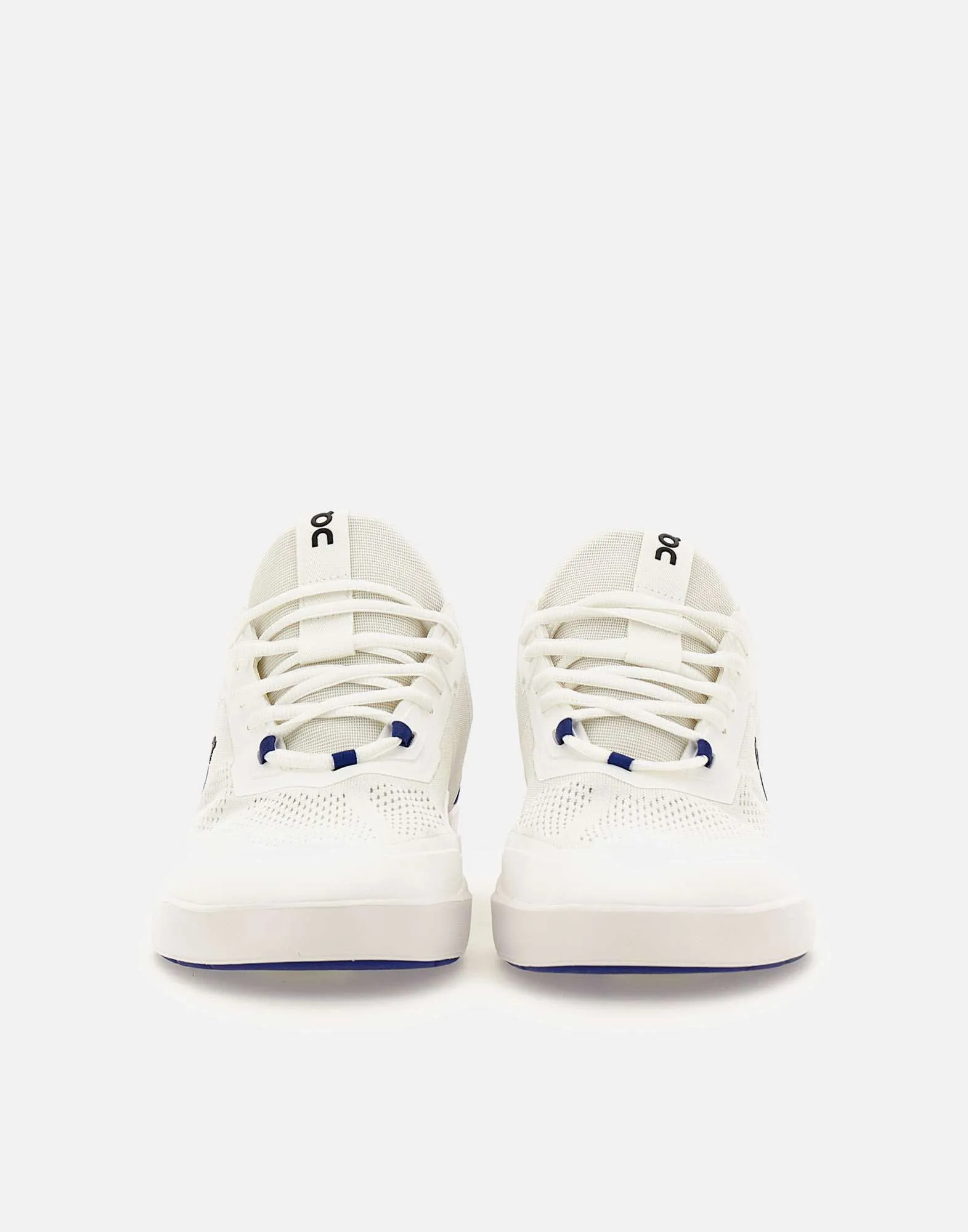 Men's White and Blue Sneakers