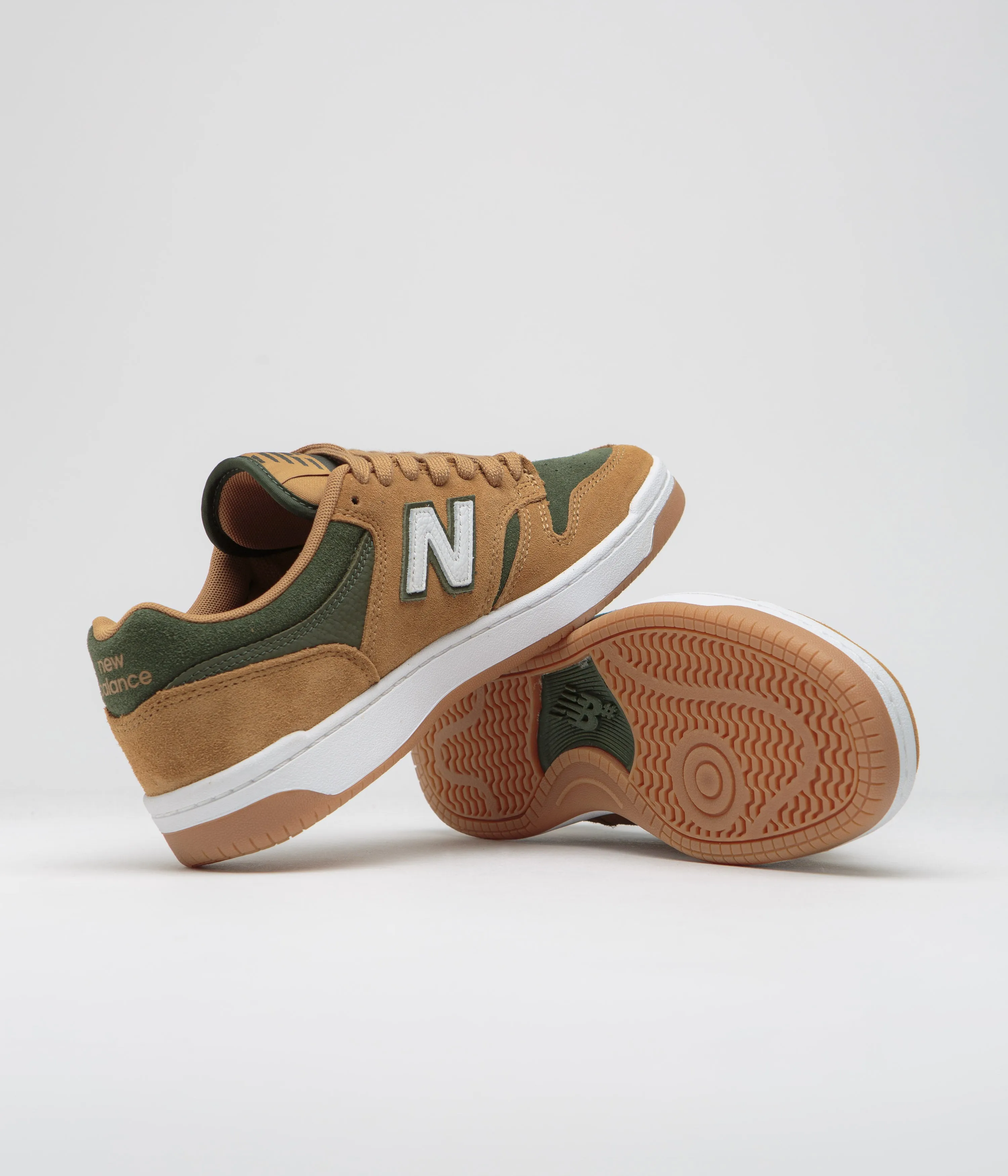 New Balance Numeric 480 Shoes - Brown / Green