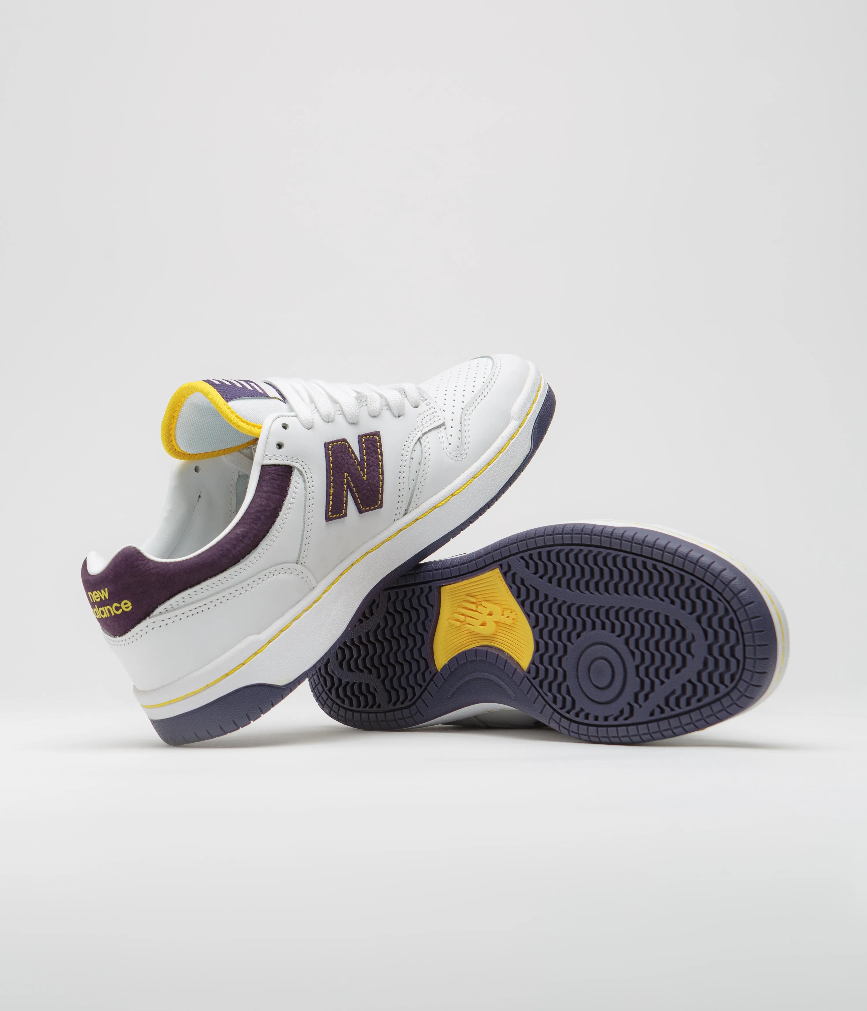 New Balance Numeric 480 Shoes - White / Purple
