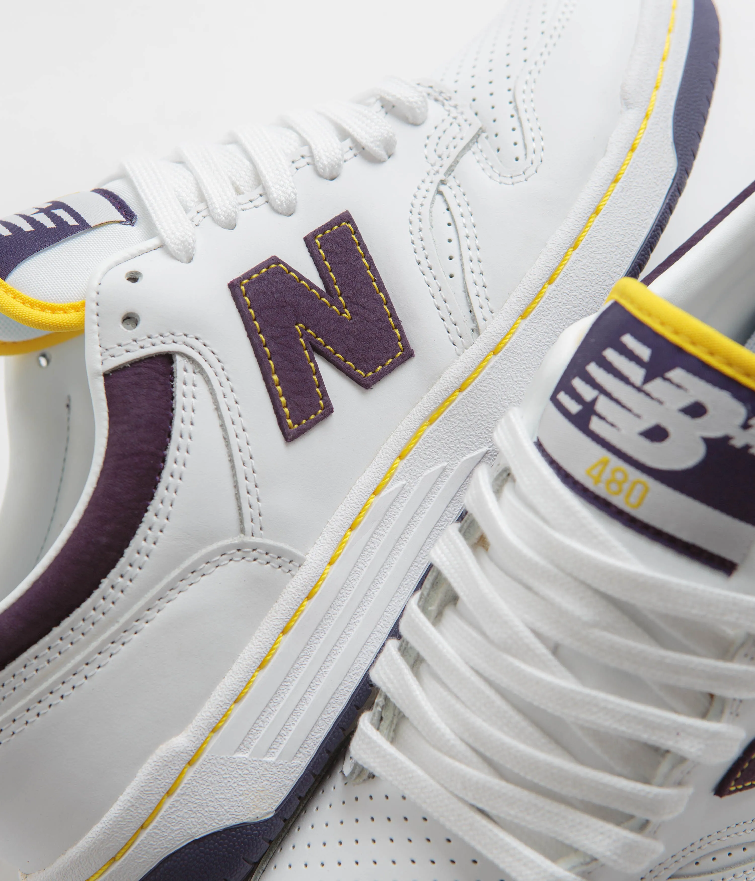 New Balance Numeric 480 Shoes - White / Purple