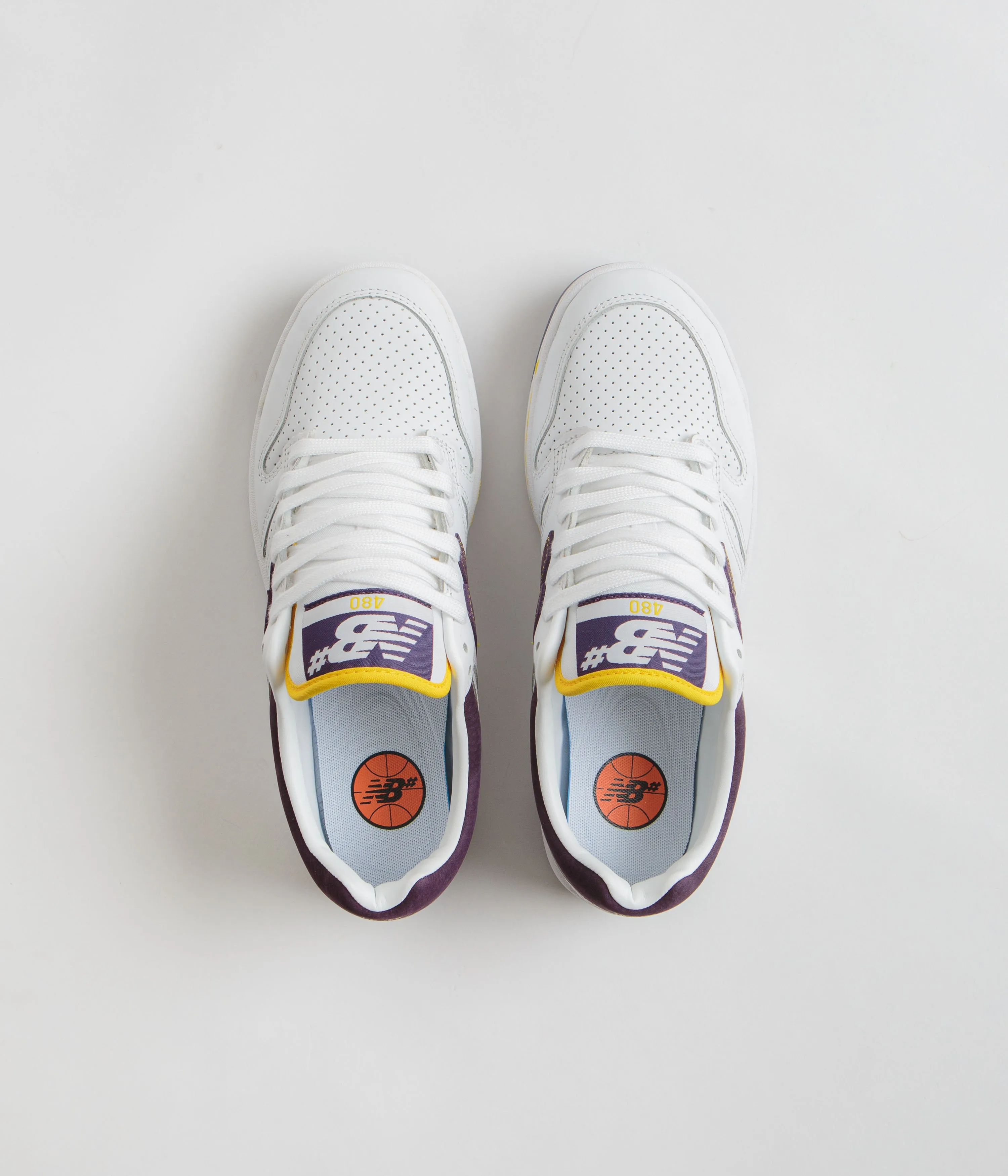 New Balance Numeric 480 Shoes - White / Purple