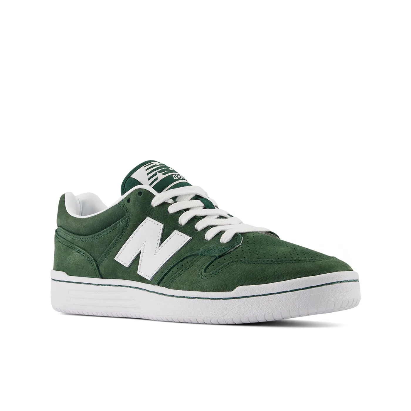New Balance Numeric NM480 Shoes - Forest Green / White