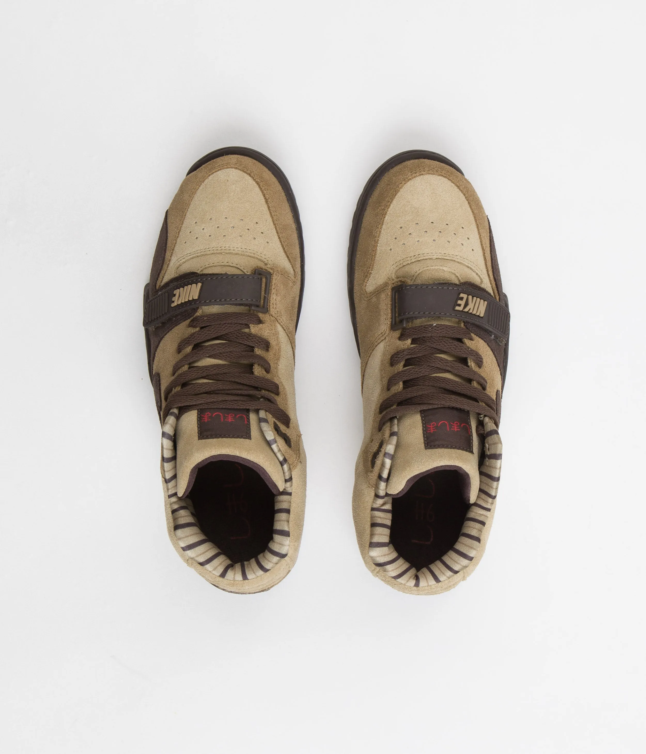 Nike Air Trainer 1 Shoes - Hay / Baroque Brown - Taupe - Varsity Red