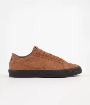 Nike SB Blazer Low Shoes - Light British Tan / Light British Tan - Black