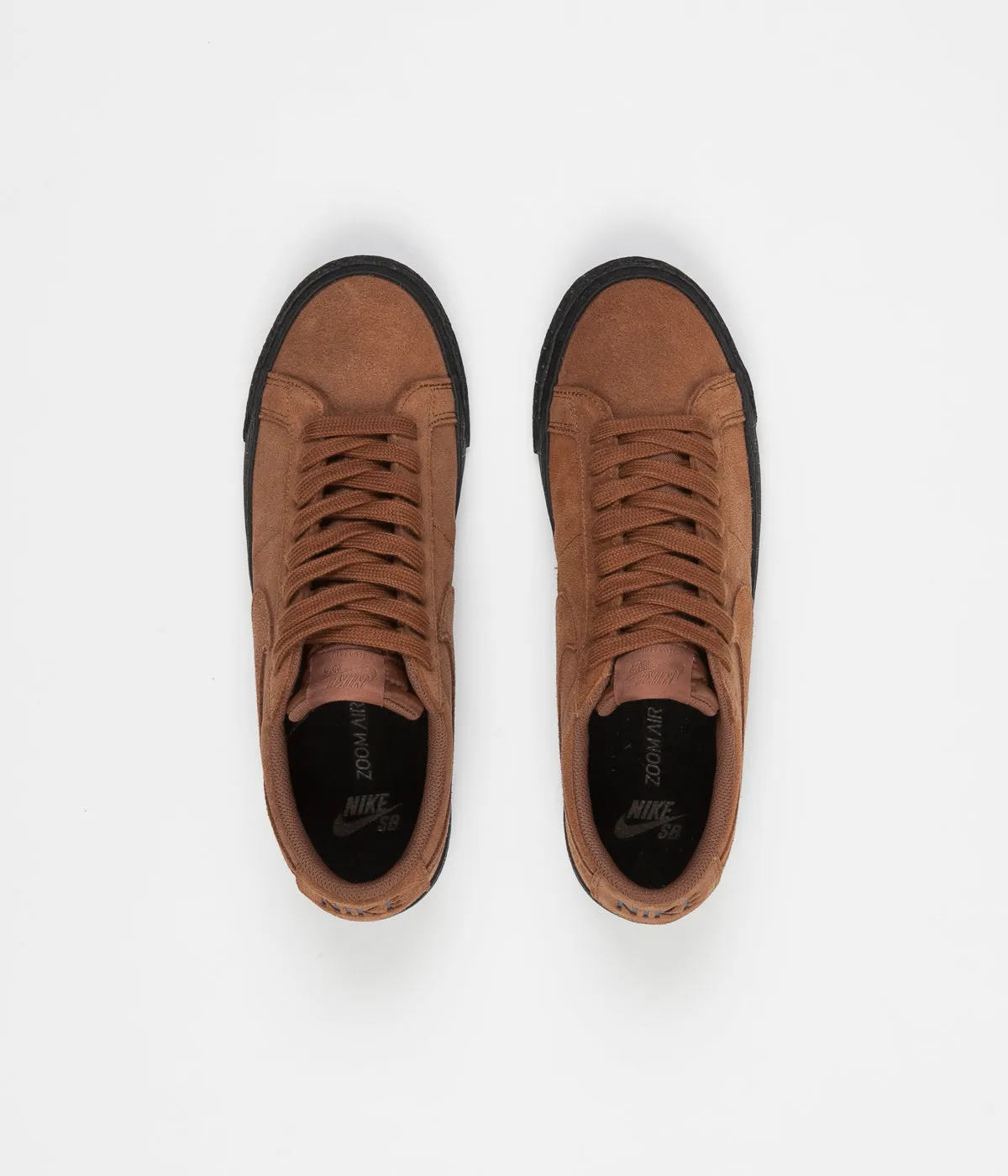 Nike SB Blazer Low Shoes - Light British Tan / Light British Tan - Black