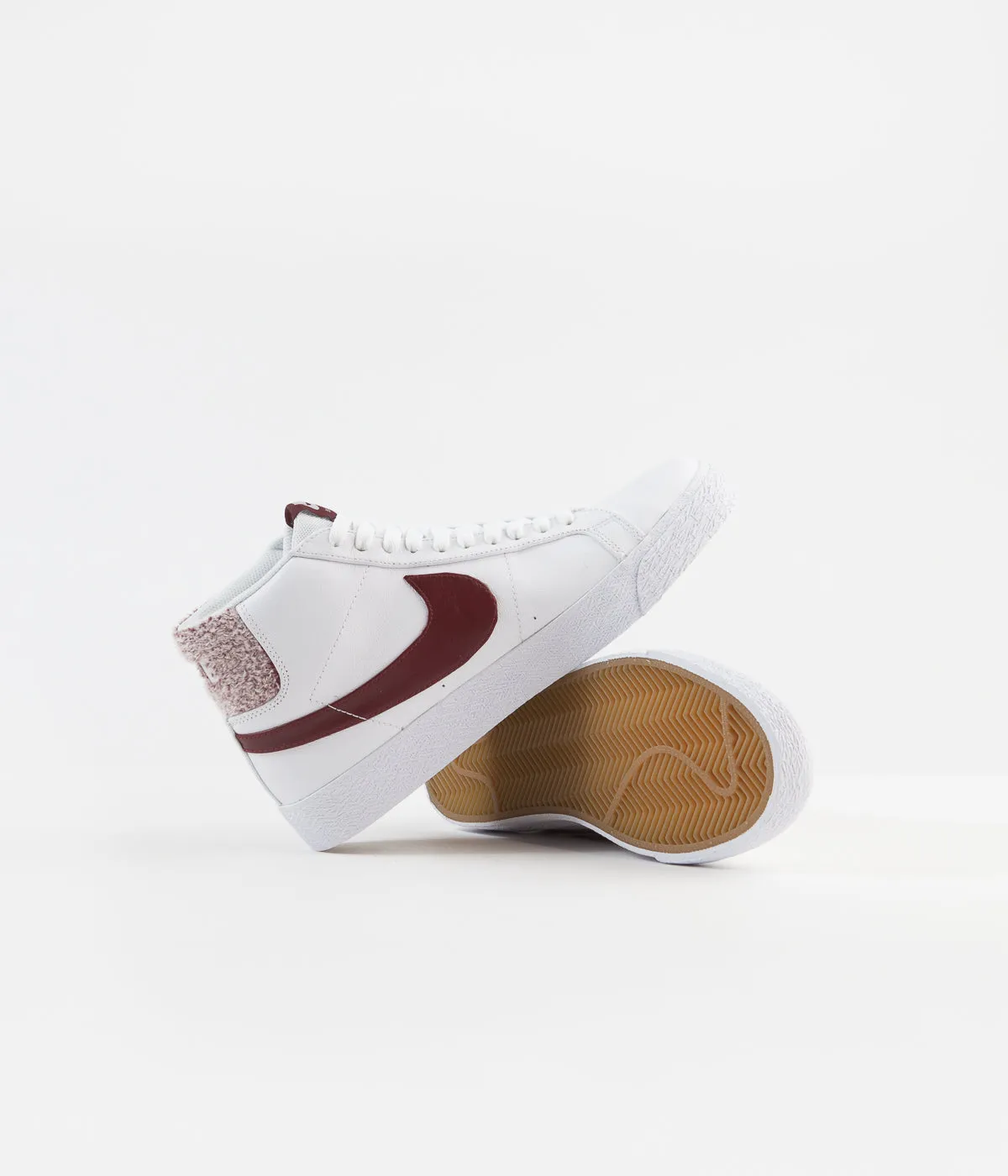 Nike SB Blazer Mid Premium Shoes - White / Team Red