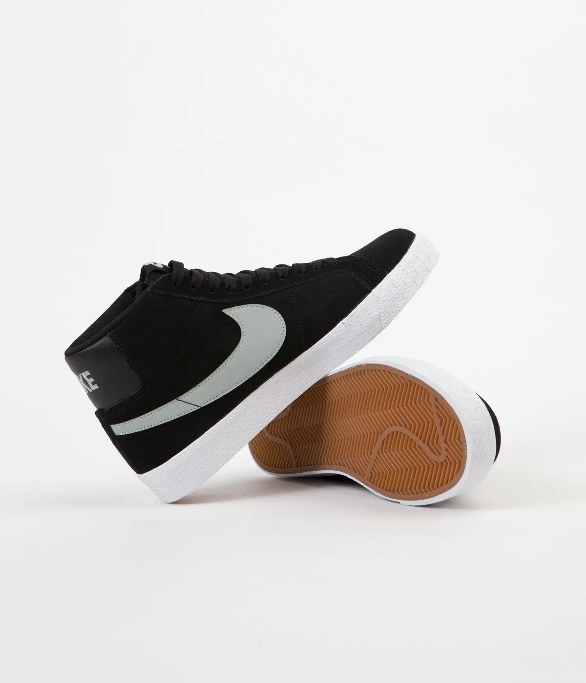 Nike SB Blazer Premium SE Shoes - Black / Base Grey - White