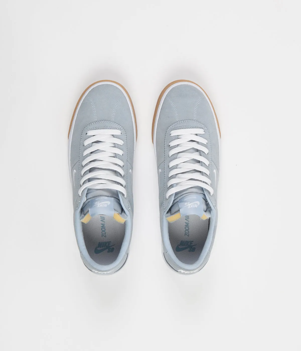 Nike SB Bruin Ultra Shoes - Light Armory Blue / White - Gum Light Brown