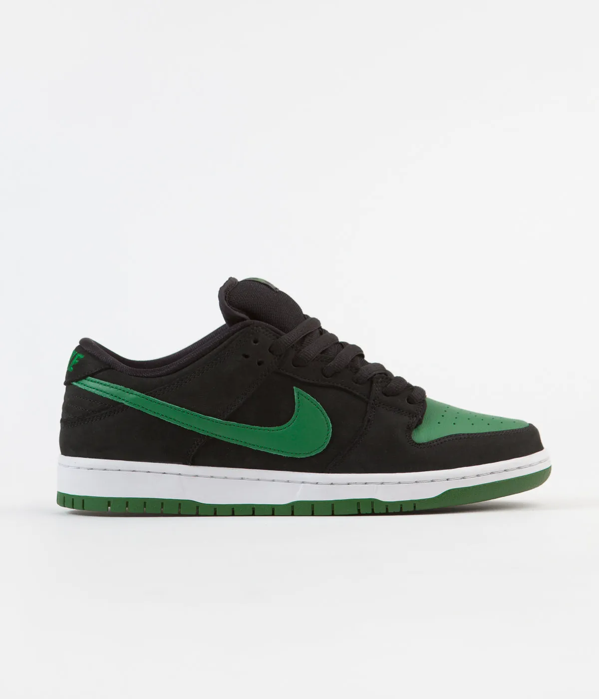 Nike SB Dunk Low Pro Shoes - Black / Pine Green - Black - White