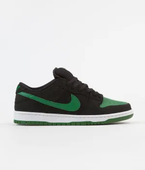 Nike SB Dunk Low Pro Shoes - Black / Pine Green - Black - White