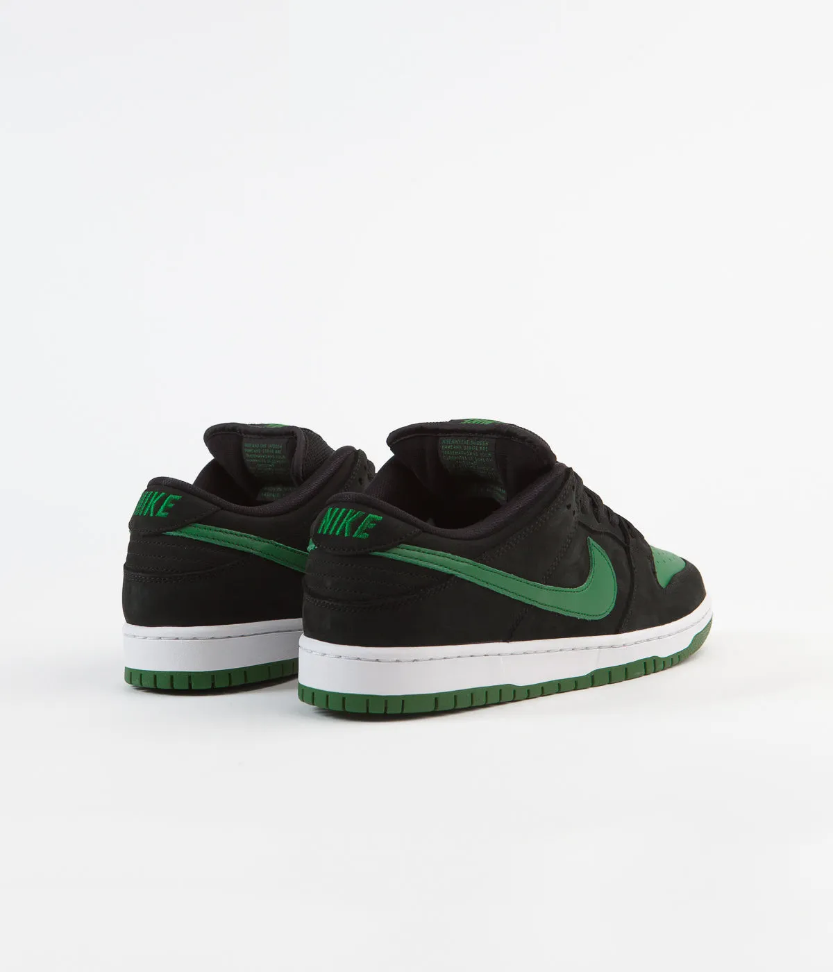 Nike SB Dunk Low Pro Shoes - Black / Pine Green - Black - White